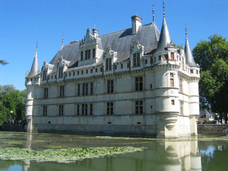 Azay le rideau in the Loire Valley wine region of France